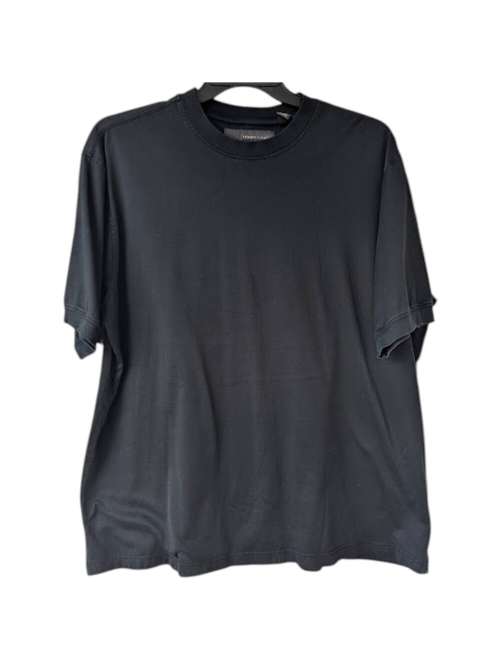 Tricots St Raphael T-Shirt Men XL Black Mercerized Cotton Quiet Luxury Tee 26x30